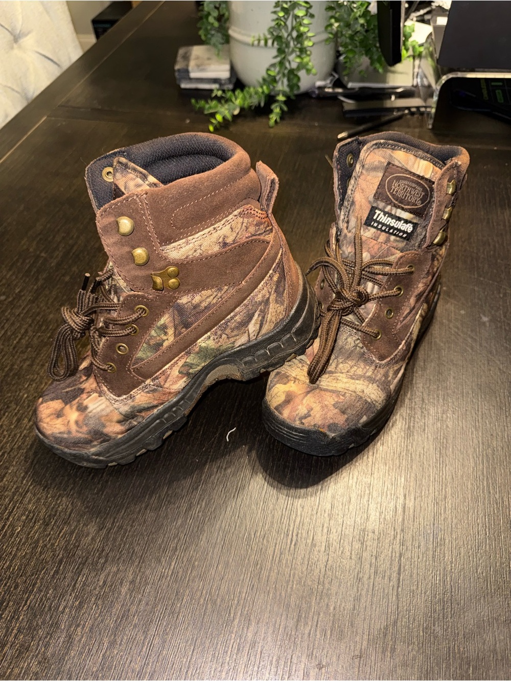 Weatherproof Brown Camo Thinsulate Women's Hiking Boots